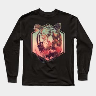 Tiger Double Exposure Long Sleeve T-Shirt